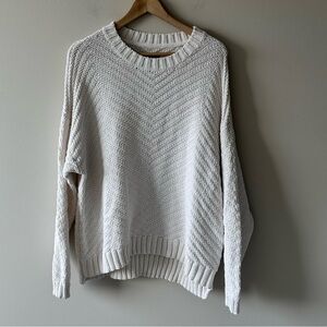 Roots Recycled Cotton Blend Knit Sweater